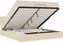 vidaXL Ottoman-Bett mit Matratze & LEDs Creme 160x200 cm Stoff (3312324)