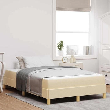 vidaXL Boxspringbett Creme und Braun 120 x 190 cm (3398554)
