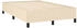 vidaXL Boxspringbett mit Matratze Creme 120x190 cm Stoff (3270353)