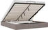 vidaXL Ottoman-Bett ohne Matratze Taupe 160x200 cm Stoff (3310893)