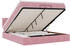 vidaXL Ottoman-Bett mit Matratzen & LEDs Rosa 200x200 cm Samt (3312577)