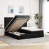 vidaXL Ottoman-Bett mit Matratzen Schwarz 160x200 cm Stoff (3313708)