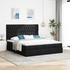 vidaXL Ottoman-Bett mit Matratzen Schwarz 160x200 cm Stoff (3313708)