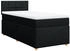 vidaXL Boxspringbett mit Matratze Schwarz 140x190 cm Stoff (3286684)