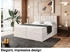 Meblini Boxbett Lukas 180x200 cm Samt beige