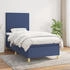 vidaXL Boxspringbett mit Matratze Blau 90x190 cm Stoff (3142143)