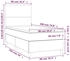vidaXL Boxspringbett mit Matratze Blau 90x190 cm Stoff (3142143)
