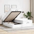 vidaXL Ottoman-Bett mit Matratzen Weiß 180x200 cm Kunstleder (3311957)