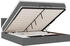 vidaXL Ottoman-Bett mit Matratzen & LEDs Dunkelgrau 200x200 cm Stoff (3312417)