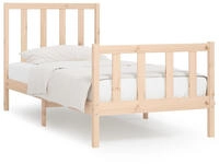 vidaXL Massivholzbett 90x190 cm