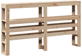 vidaXL Kopfteil mit Ablagen 140 cm Massivholz Kiefer (850884)