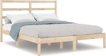 vidaXL Massivholzbett ohne Matratze 120x200 cm Kiefernholz (3104928)