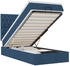 vidaXL Ottoman-Bett mit Matratze Blau 90x190 cm Stoff (3313208)