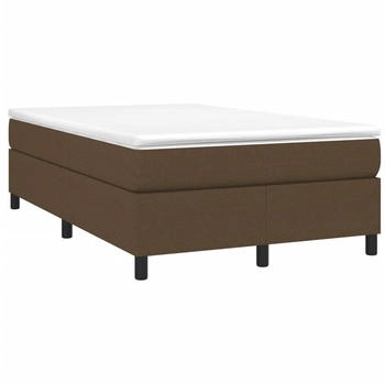 vidaXL Boxspringbett mit Matratze Dunkelbraun 120x190 cm Stoff (3269686)
