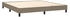vidaXL Boxspringbett mit Matratze Taupe 120x200 cm Stoff (3140365)