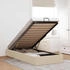 vidaXL Ottoman-Bett ohne Matratze Creme 80x200 cm Stoff (3310838)