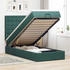 vidaXL Ottoman-Bett mit Matratzen Dunkelgrün 90x190 cm Samt (3313586)
