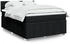 vidaXL Boxspringbett mit Matratze Schwarz 140x190 cm Stoff (3289358)