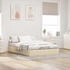 vidaXL Ottoman-Bett ohne Matratze Creme 140x190 cm Stoff (3310880)