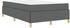 vidaXL Boxspringbett Dunkelgrau und Weiß und Dunkelgrau 120 x 200 cm (3398928)