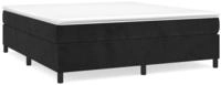 vidaXL Boxspringbettgestell Schwarz 160x200 cm Samt