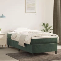 vidaXL Boxspringbettgestell Dunkelgr&uuml;n 160x200 cm Samt
