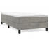 vidaXL Bettgestell ohne Matratze Hellgrau 160x200 cm Samt (3121126)