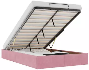 vidaXL Ottoman-Bett ohne Matratze Rosa 120x200 cm Samt (3310960)