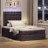 vidaXL Ottoman-Bett mit Matratze & LEDs Dunkelbraun 120x190 cm Stoff (3314158)