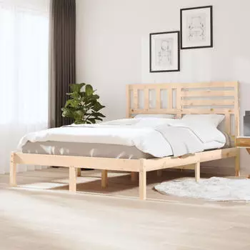 vidaXL Massivholzbett ohne Matratze 120x200 cm Kiefernholz (3101018)