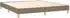 vidaXL Boxspringbett mit Matratze Taupe 120x200 cm Stoff (3140685)