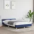 vidaXL Bettgestell ohne Matratze Blau 120x190 cm Stoff (379540)