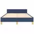 vidaXL Bettgestell ohne Matratze Blau 120x190 cm Stoff (379540)