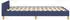 vidaXL Bettgestell ohne Matratze Blau 120x190 cm Stoff (379540)