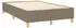 vidaXL Boxspringbett mit Matratze Taupe 120x200 cm Stoff (3137385)