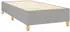 vidaXL Boxspringbett mit Matratze Hellgrau 90x200 cm Stoff (3131961)