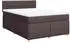 vidaXL Boxspringbett mit Matratze Dunkelbraun 140x200 cm Stoff (3289006)