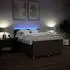 vidaXL Boxspringbett mit Matratze Dunkelbraun 140x200 cm Stoff (3289006)