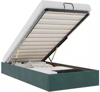 vidaXL Ottoman-Bett ohne Matratze Dunkelgr&uuml;n 80x200 cm Samt (3310928)