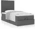 vidaXL Ottoman-Bett mit Matratze Dunkelgrau 80x200 cm Stoff (3313030)