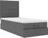 vidaXL Ottoman-Bett mit Matratze Dunkelgrau 80x200 cm Stoff (3313030)