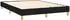 vidaXL Boxspringbett mit Matratze Schwarz 140x190 cm Stoff (3126719)