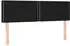 vidaXL Boxspringbett mit Matratze Schwarz 140x190 cm Stoff (3126719)