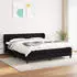 vidaXL Boxspringbett mit Matratze Schwarz 140x190 cm Stoff (3126559)