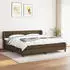 vidaXL Boxspringbett mit Matratze Dunkelbraun 140x200 cm Stoff (3126168)