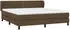 vidaXL Boxspringbett mit Matratze Dunkelbraun 140x200 cm Stoff (3126168)