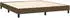 vidaXL Boxspringbett mit Matratze Dunkelbraun 140x200 cm Stoff (3126168)