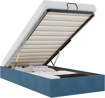 vidaXL Ottoman-Bett ohne Matratze Dunkelblau 80x200 cm Samt (3310929)