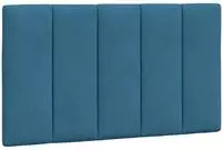 vidaXL Kopfteil-Kissen "Hanko" Blau 80 cm Samt