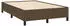 vidaXL Boxspringbett mit Matratze & LED Dunkelbraun 120x190 cm Stoff (3270207)